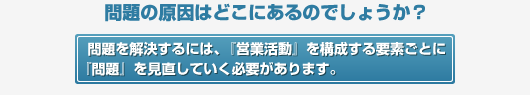 問題の原因はどこにあるのでしょうか？